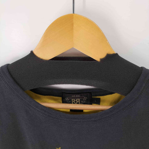 ダブルアールエルラルフローレン RRL RALPH LAUREN S/S ダブルフェイス フロントプリント S/S Tシャツ メンズ import:L