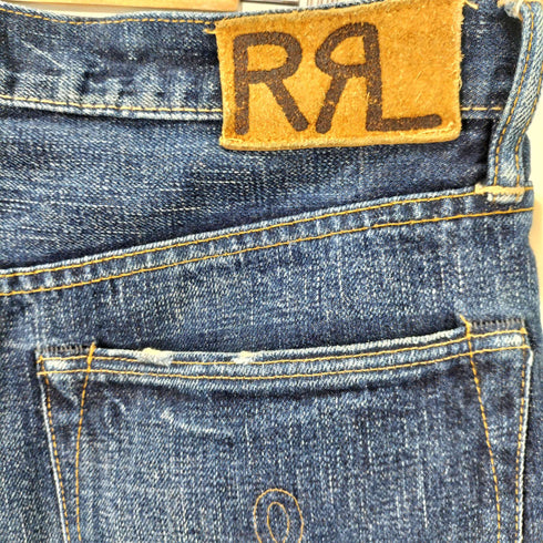 ダブルアールエルラルフローレン RRL RALPH LAUREN USA製 ストレートデニムパンツ メンズ
