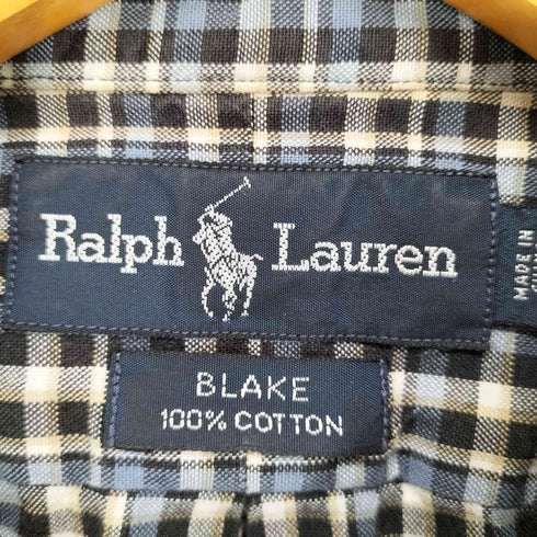 ラルフローレン RALPH LAUREN BLAKE ポニー刺繍チェックシャツ メンズ JPN:M