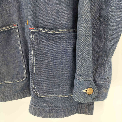 ラングラー Wrangler 70s 襟共地 裏地なし デニムカバーオール メンズ 40