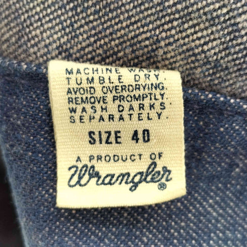 ラングラー Wrangler 70s 襟共地 裏地なし デニムカバーオール メンズ 40