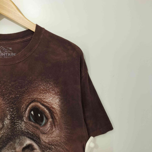 ザマウンテン the mountain アニマルプリント S/S クルーネック Tシャツ メンズ import:M