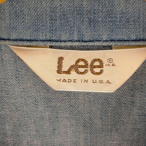 リー Lee USA製 三角タグ デニムシャツジャケット メンズ