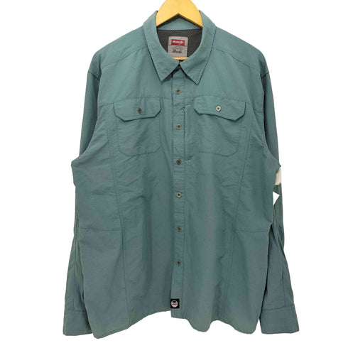 ラングラー Wrangler 裏地メッシュ オーバーサイズ ワークシャツ メンズ import:XL