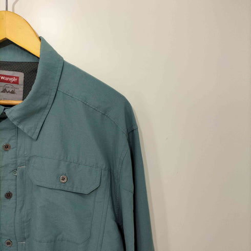 ラングラー Wrangler 裏地メッシュ オーバーサイズ ワークシャツ メンズ import:XL