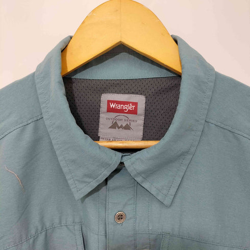 ラングラー Wrangler 裏地メッシュ オーバーサイズ ワークシャツ メンズ import:XL