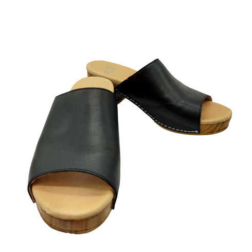 ダンスコ dansko MACI SANDAL Black Full Grain Leather マシ サンダル ヒール ウェッジソールサンダル レディース EUR:38
