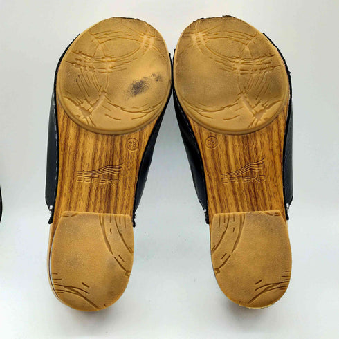 ダンスコ dansko MACI SANDAL Black Full Grain Leather マシ サンダル ヒール ウェッジソールサンダル レディース EUR:38