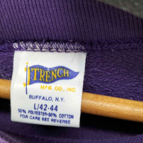 TRENCH 80S USA製 チームロゴプリントスウェットプルオーバー メンズ import:L