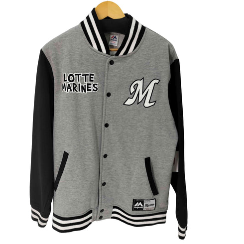 マジェスティック MAJESTIC 裏起毛 ワッペンスタジャン メンズ JPN:L