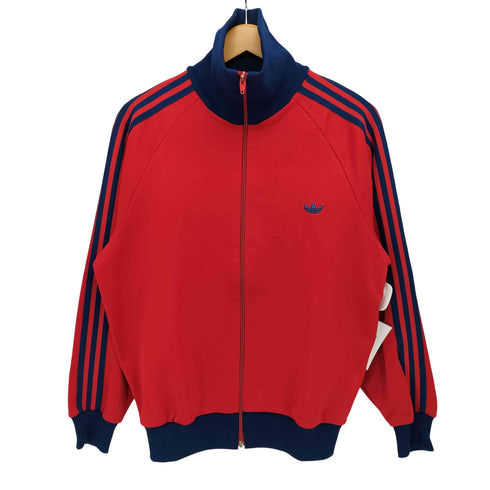 アディダスオリジナルス adidas Originals 80s デサント製 3ストライプ トレフォイルロゴ刺繍 トラックジャケット メンズ 4号