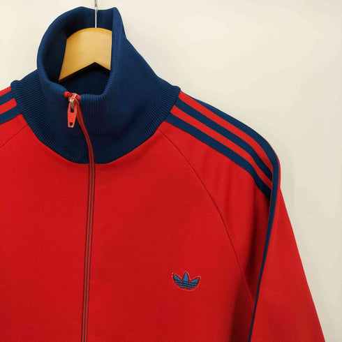 アディダスオリジナルス adidas Originals 80s デサント製 3ストライプ トレフォイルロゴ刺繍 トラックジャケット メンズ 4号