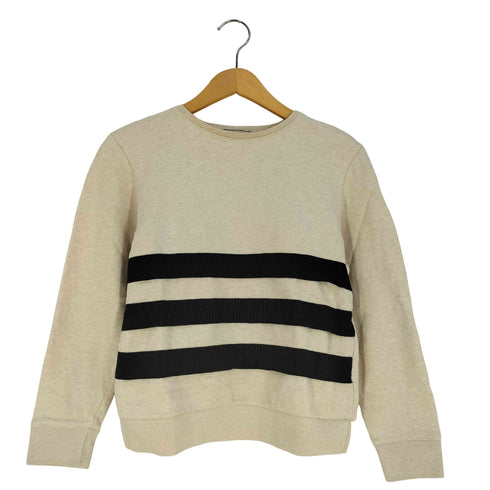 メゾンキツネ MAISON KITSUNE ボーダーテープ クルーネックスウェット レディース import:XS