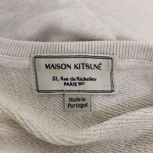 メゾンキツネ MAISON KITSUNE ボーダーテープ クルーネックスウェット レディース import:XS