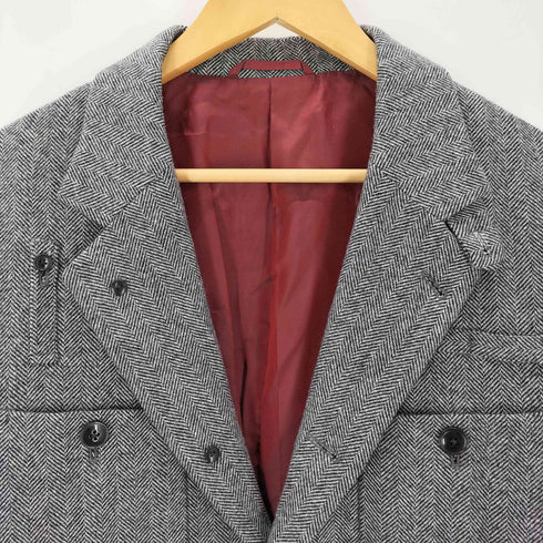 フォーティーカラッツアンドタケオキクチ 40ct & 525 BY TAKEO KIKUCHI ヘリンボーンテーラードジャケット Moon社製 メンズ