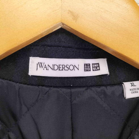 ユニクロジェイダブリューアンダーソン UNIQLO JW ANDERSON ブラックウォッチ ウールブレンド ピーコート メンズ JPN:XL
