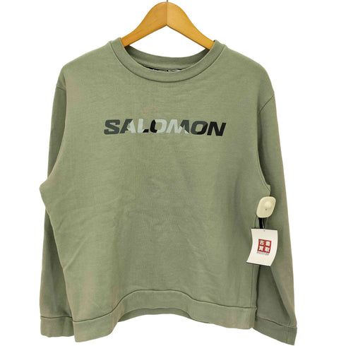 サロモン SALOMON OUTLIFE LOGO WINTER CREW アウトライフ ロゴ ウィンタークルー プリント スウェット メンズ import:S