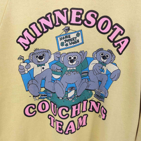 ジャージーズ JERZEES Ⓒ1988 USA製 MINNESOTA COACHING TEAM ラグランスリーブ スウェット メンズ import:XL
