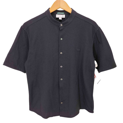 ラコステ LACOSTE EXCLUSIVE EDITION バンドカラー カノコ シャツ メンズ import:XS