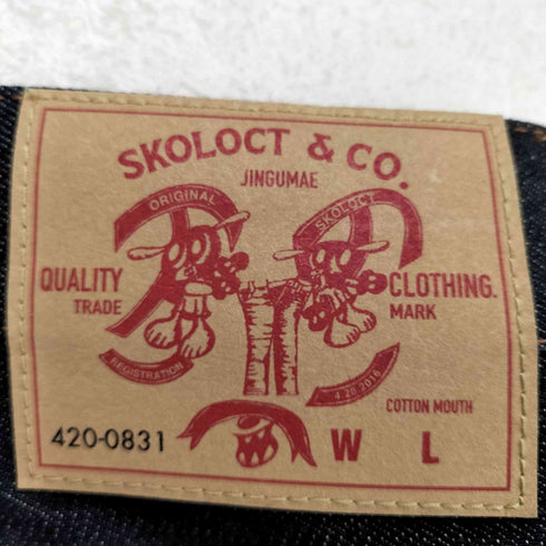 スコロクト SKOLOCT ロゴ刺繍デニムパンツ レディース JPN:S