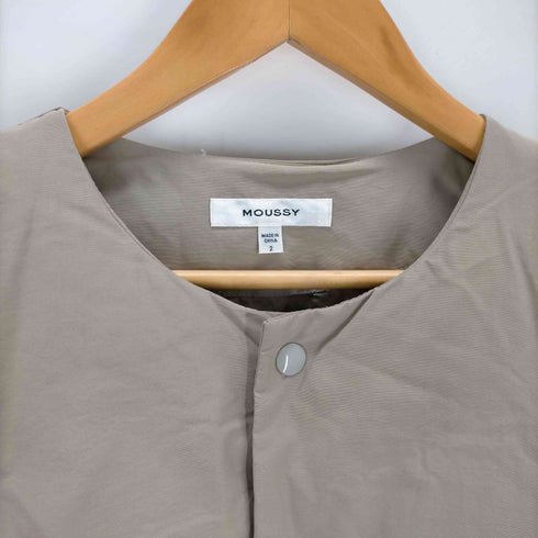 マウジー moussy ノーカラー中綿ブルゾン レディース 2
