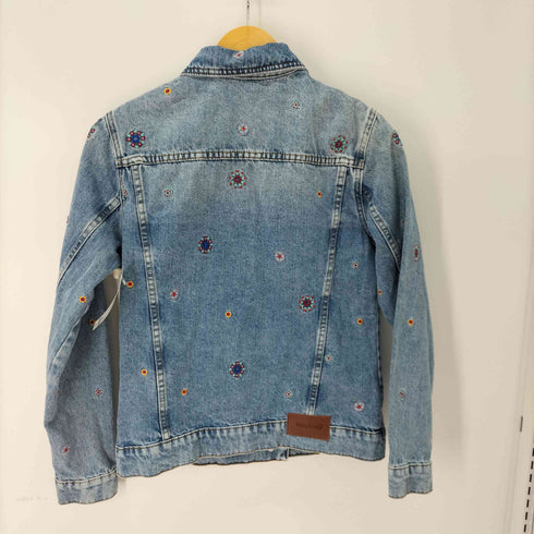 デシグアル Desigual 曼荼羅模様の刺繍入りレディーススリムデニムジャケット レディース import:S