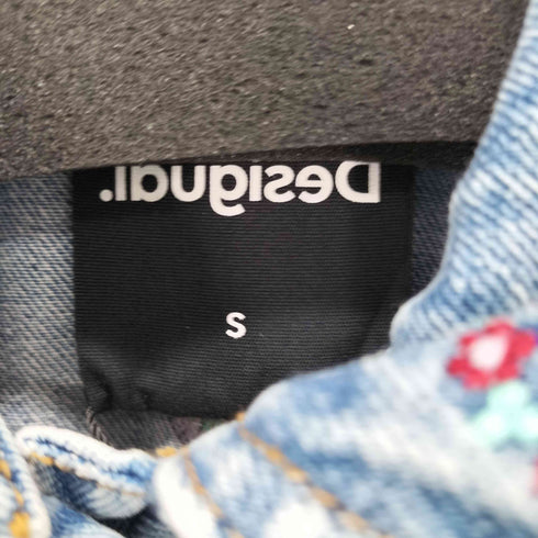 デシグアル Desigual 曼荼羅模様の刺繍入りレディーススリムデニムジャケット レディース import:S