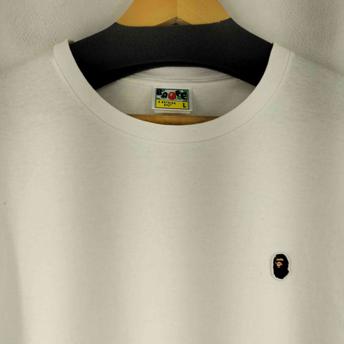 アベイシングエイプ A BATHING APE ロゴアップリケ S/S Tシャツ メンズ JPN:L