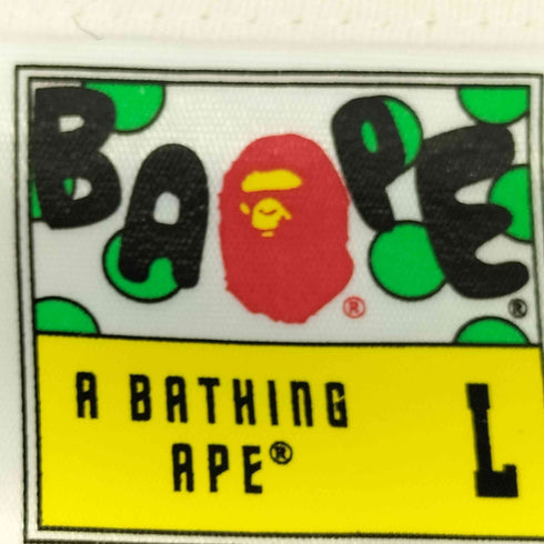アベイシングエイプ A BATHING APE ロゴアップリケ S/S Tシャツ メンズ JPN:L