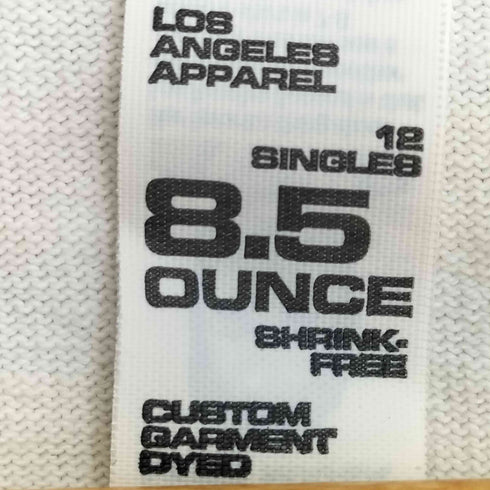 ロサンゼルスアパレル Los Angeles Apparel 8.5OZ GARMENT DYE CREW NECK T-SHIRT 8.5オンス ガーメントダイ クルーネック Tシャツ メンズ 2XL