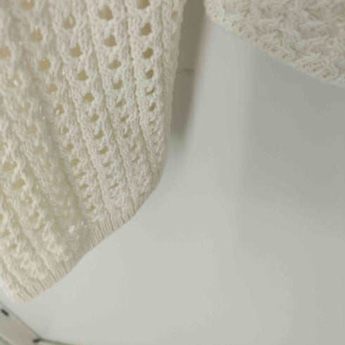 ロクビューティーアンドユースユナイテッドアローズ 6 BEAUTY & YOUTH UNITED ARROWS MESH LONG SLEEVE KNIT レディース