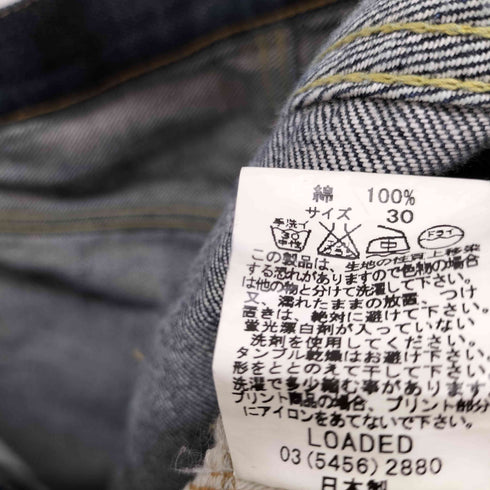 LOADED 赤耳 ストレートデニムパンツ メンズ 30
