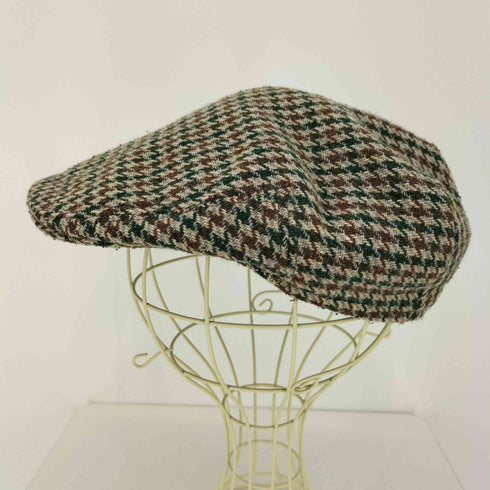 60-70S Saddle MASTER RIDINNG WEAR イングランド製 千鳥格子柄 キルティング ハンチング帽 メンズ