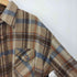 キャンパス CAMPUS 70-80S RUGGED COUNTRY 台湾製 鋭角 襟 リネン レーヨン混 フランネル チェック シャツ 錨ボタン メンズ import:XL