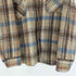 キャンパス CAMPUS 70-80S RUGGED COUNTRY 台湾製 鋭角 襟 リネン レーヨン混 フランネル チェック シャツ 錨ボタン メンズ import:XL