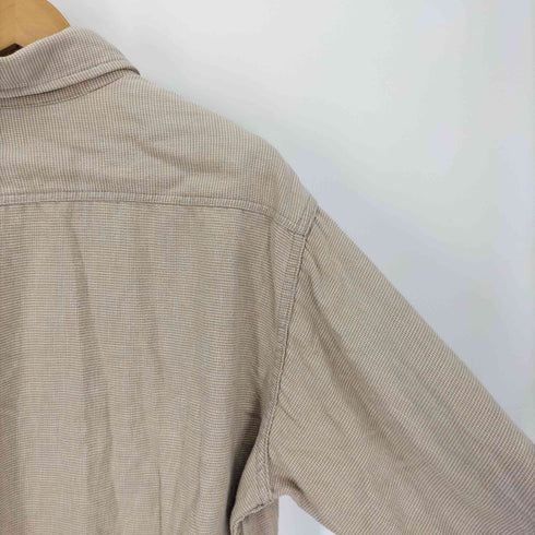 プレンティス Prentiss 80-90S USA製 OUTDOOR 織り フラップポケット L/S シャツ メンズ import:L