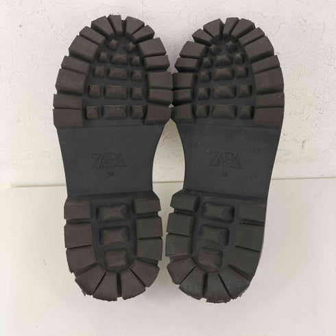ザラ ZARA トラックソールローファー レディース EUR:36