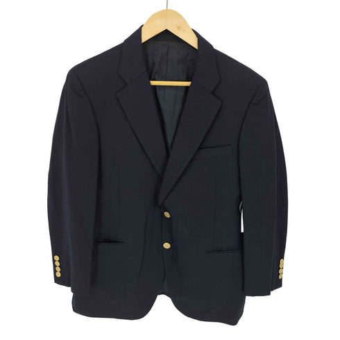 バーバリーズ BURBERRYS TASMANTA WOOL 金ボタン 紺ブレザー メンズ 96-92-165BE4