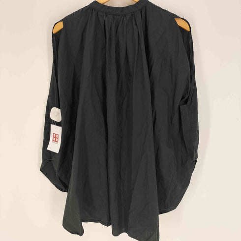 ヒューマンウーマン HUMAN WOMAN 20SS ギャザー サークル コットン シャツ ブラウス レディース JPN:M