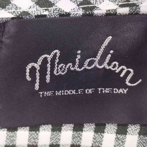 MERIDION ノースリーブチェックワンピース レディース