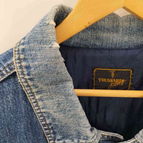トラサルディ TRUSSARDI ビッグシルエットデニムジャケット メンズ Xl