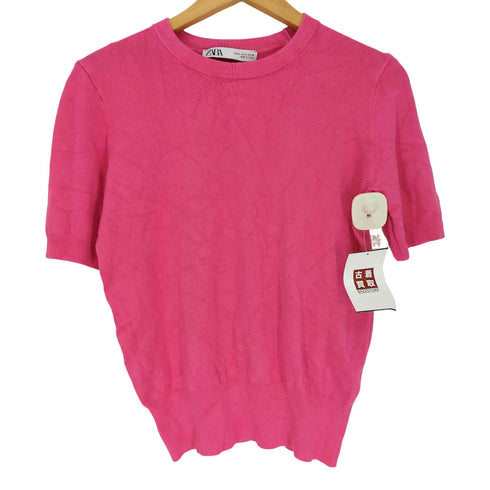 ザラ ZARA レーヨン混 ニット Tシャツ レディース import:S