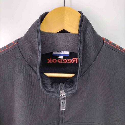 リーボック Reebok ワンポイントロゴ刺繍 サイドライントラックジャケット メンズ LL