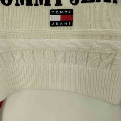 トミージーンズ tommy jeans クロップドアーカイブセーター レディース import:XS