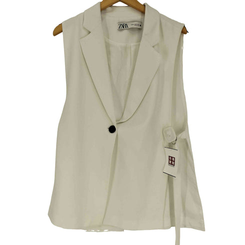 ザラ ZARA サイド アジャスター ベルト ジレ ベスト レディース import:XS