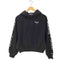 トミージーンズ tommy jeans クロップド丈 袖プリントパーカー レディース import:XS