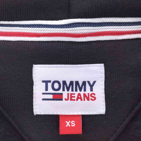 トミージーンズ tommy jeans クロップド丈 袖プリントパーカー レディース import:XS