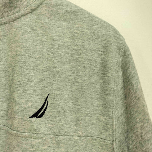 ノーティカ NAUTICA ワンポイント刺繍 ハーフジップ 長袖 プルオーバースウェット メンズ import:L