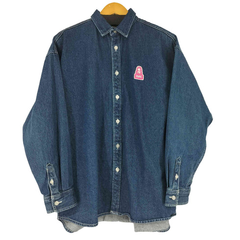 エックスガール X-girl FACE EMBROIDERY DENIM SHIRT レディース JPN:M