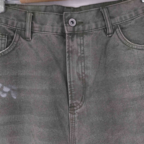 UNBENT ペイント加工 ワイドデニムパンツ メンズ 3
